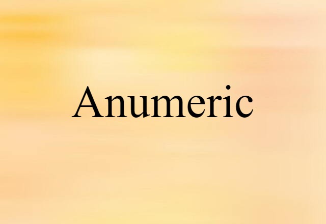 anumeric