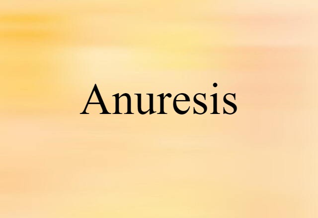 anuresis