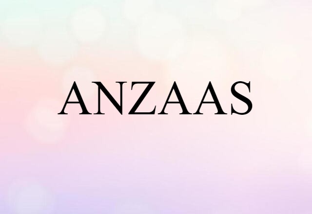 ANZAAS