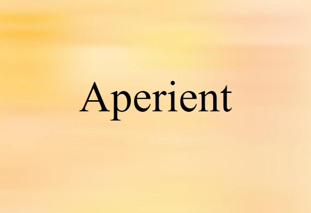 aperient