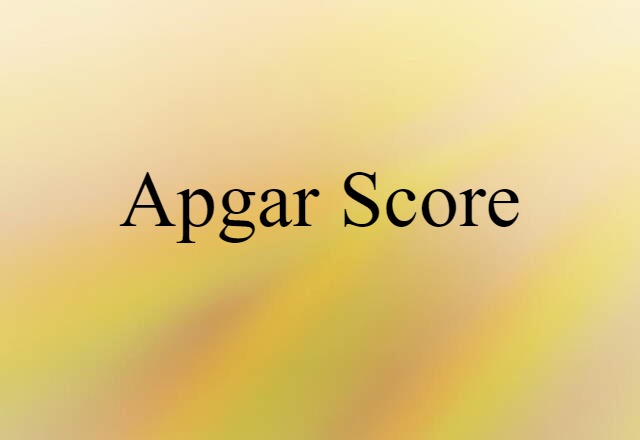 Apgar score