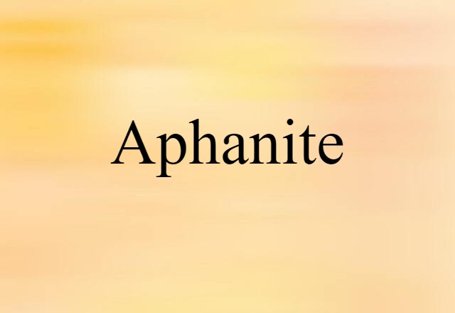 aphanite