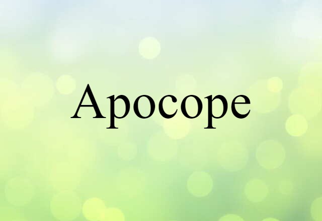 apocope