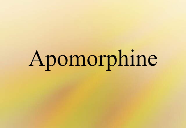 apomorphine