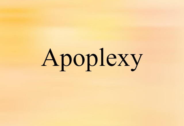 apoplexy