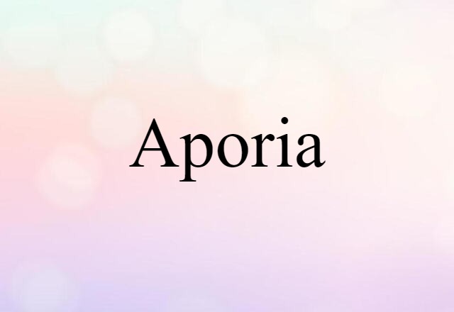 aporia