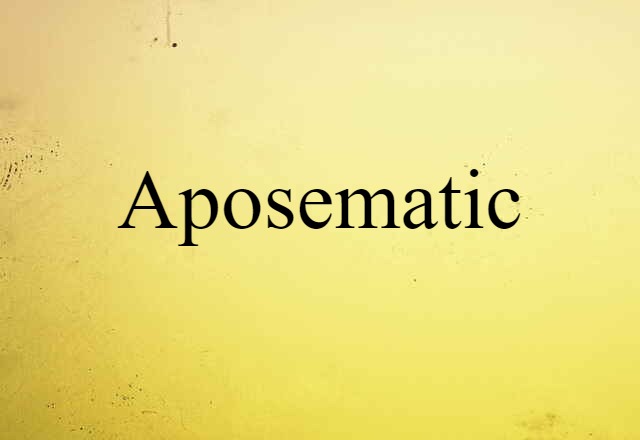 aposematic