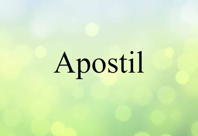 apostil