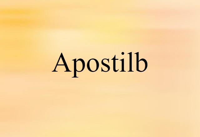 apostilb