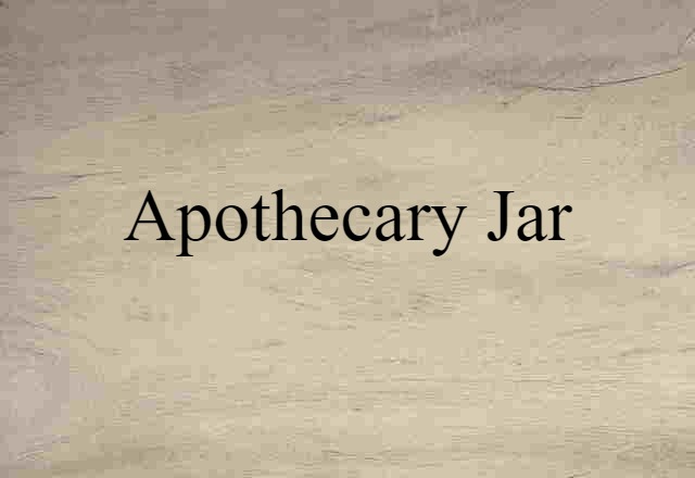 apothecary jar