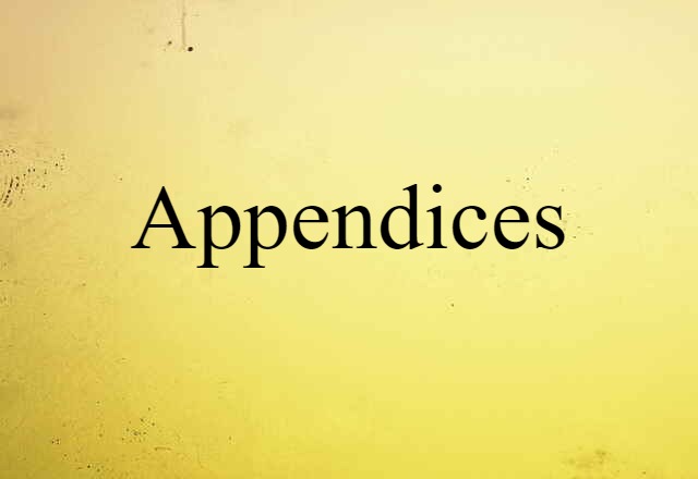 appendices