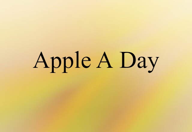 apple a day