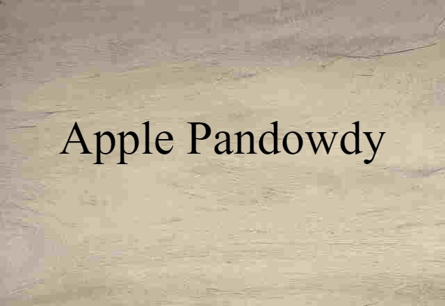 apple pandowdy