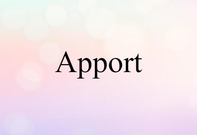 apport