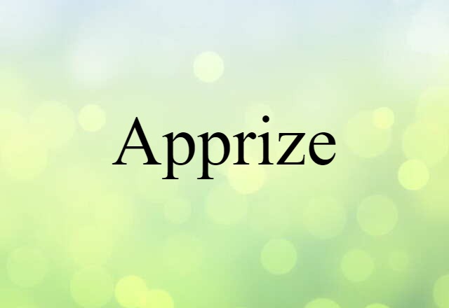 apprize