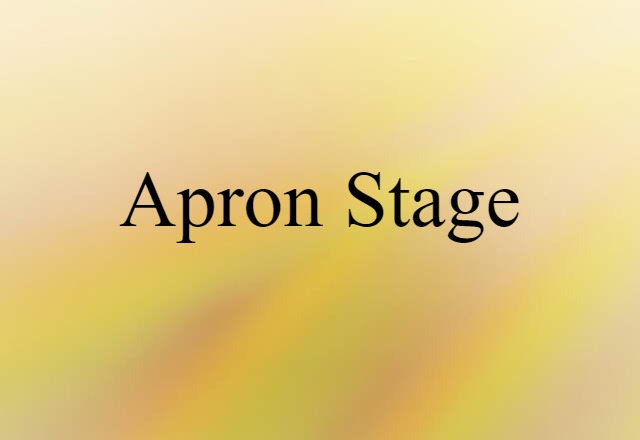 apron stage