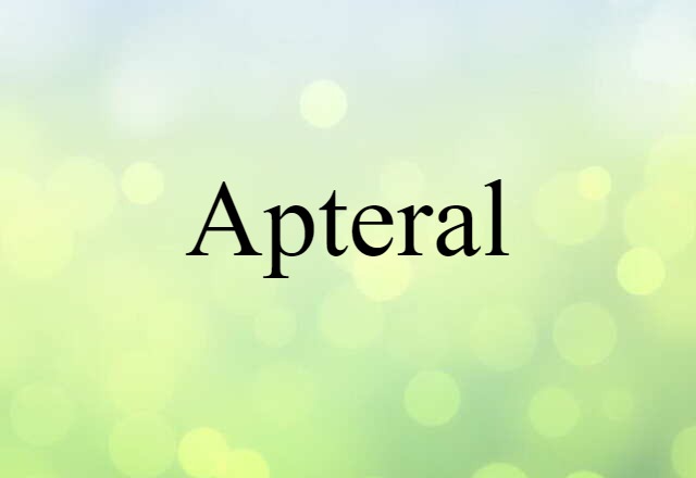 apteral