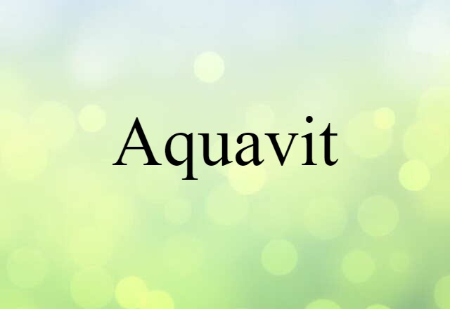 aquavit