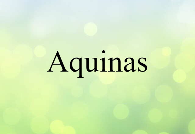 Aquinas