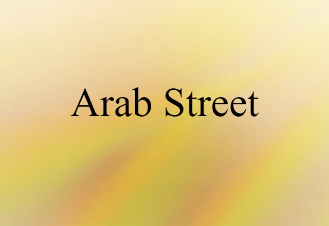 Arab street