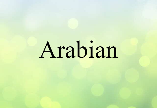 Arabian