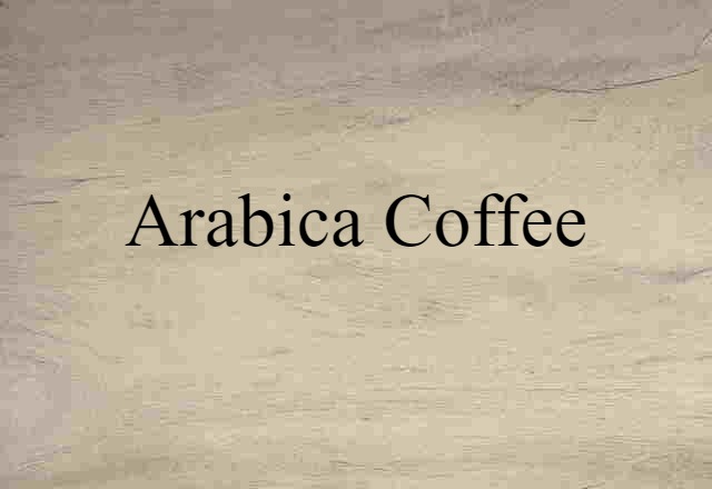 arabica coffee