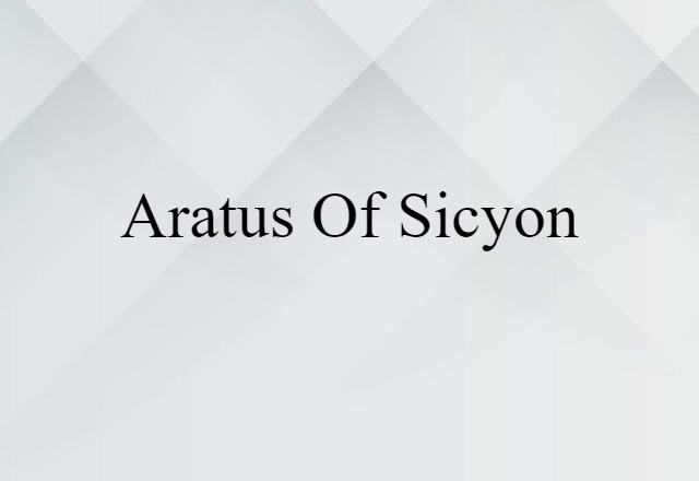 Aratus of Sicyon