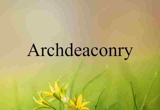 archdeaconry