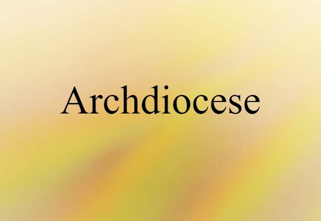 archdiocese