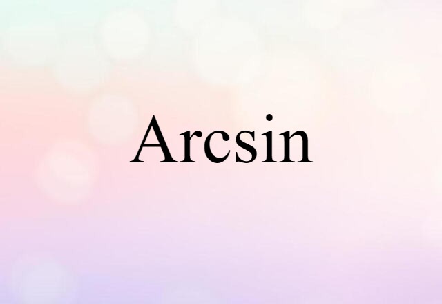 arcsin