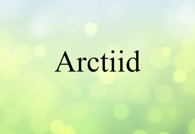 Arctiid (noun) Definition, Meaning & Examples