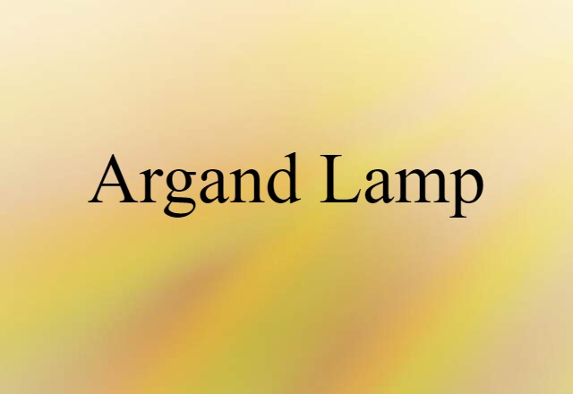 Argand lamp