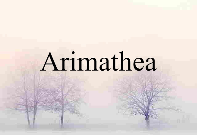 Arimathea (noun) Definition, Meaning & Examples