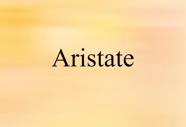 aristate