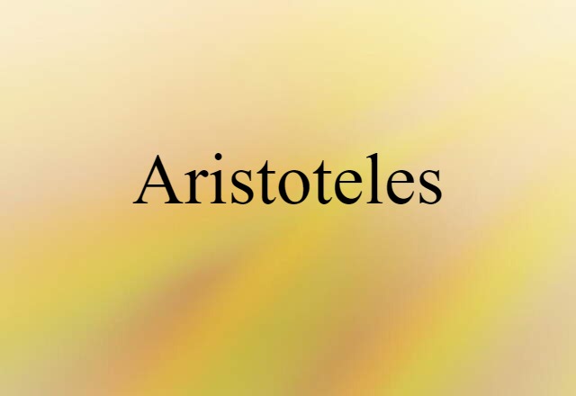 Aristoteles