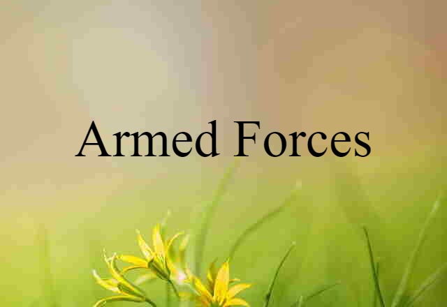 armed forces