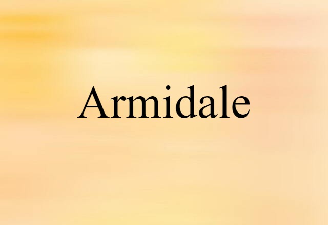 Armidale (noun) Definition, Meaning & Examples