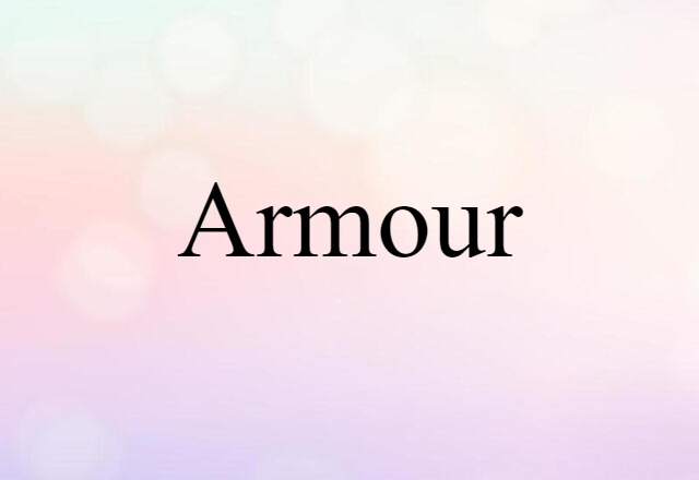 Armour (noun) Definition, Meaning & Examples