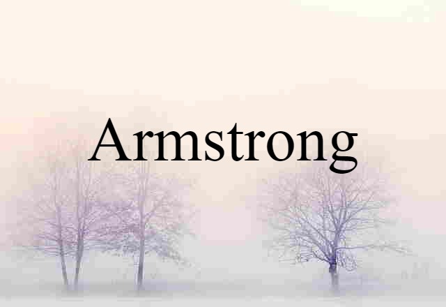 Armstrong (noun) Definition, Meaning & Examples