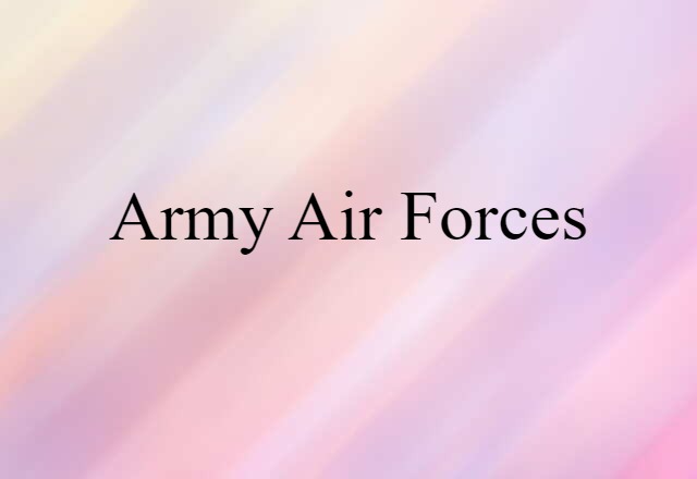 Army Air Forces