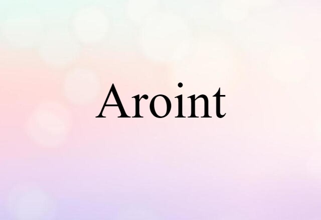 Aroint (noun) Definition, Meaning & Examples