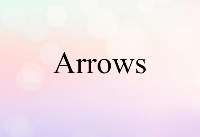 Arrows (noun) Definition, Meaning & Examples