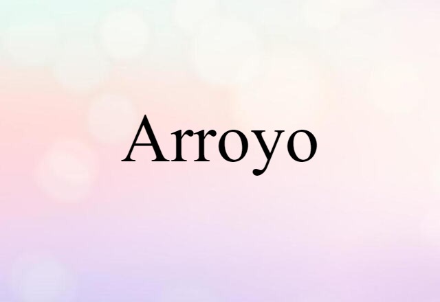 arroyo