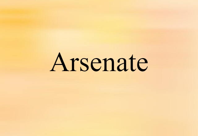 arsenate