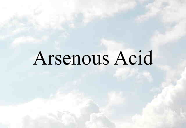 arsenous acid