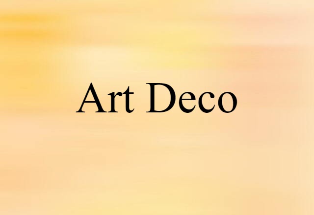 art deco