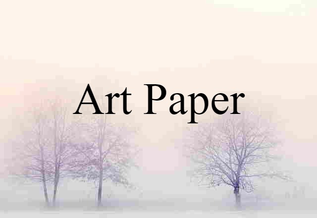 art paper