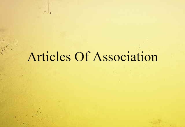 articles of association