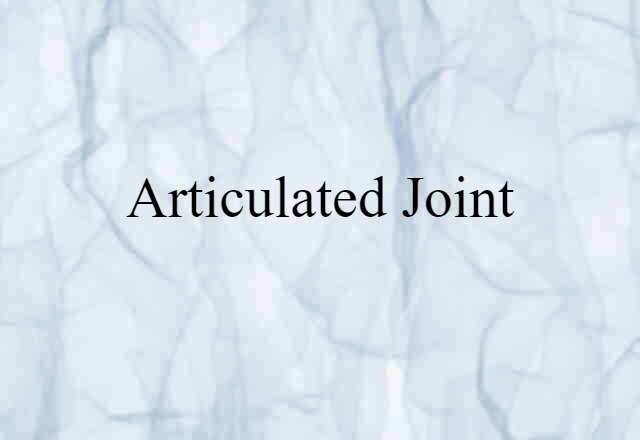 articulated joint