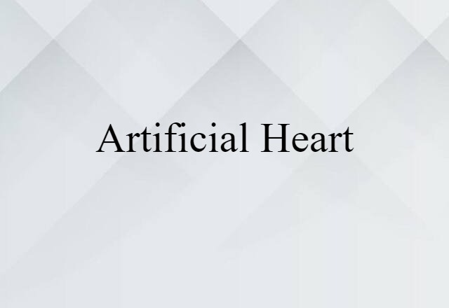 artificial heart